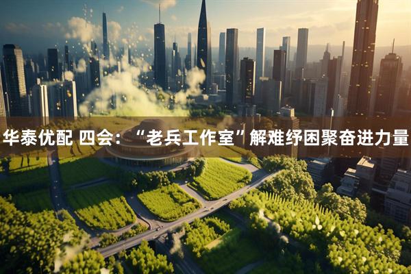 华泰优配 四会：“老兵工作室”解难纾困聚奋进力量