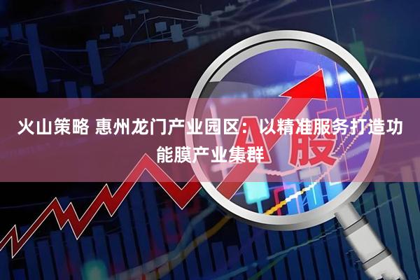 火山策略 惠州龙门产业园区：以精准服务打造功能膜产业集群