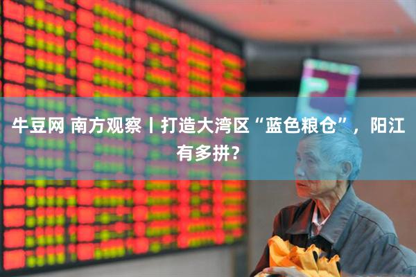 牛豆网 南方观察丨打造大湾区“蓝色粮仓”，阳江有多拼？